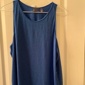 Zella Strength Racerback Tank Blue Marmara